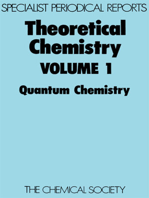 cover image of Theoretical Chemistry, Volume 1